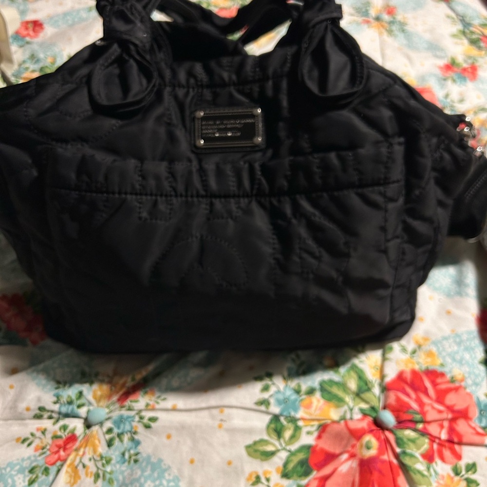 Marc Jacobs Black Quilted Baby Bag